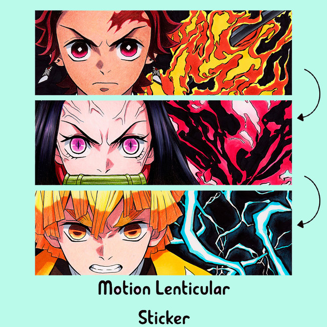 Demon slayer tanjirou/nezuko/movimento adesivo anime desenhos animados  decalques à prova dwaterproof água aplicar ao carro, portátil arte  decoração adesivos de parede - AliExpress